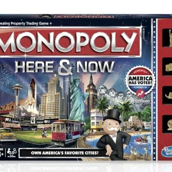 Parker Brothers Hasbro Gaming Monopoly Here and Now board game - Picture 2 of 15